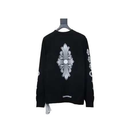 Chrome Hearts Fleur Cross Long Sleeve T-Shirt Black