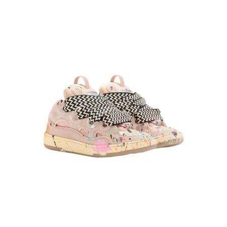 Gallery Dept. x Lanvin Wmns Curb Light Sneakers 'Paint Drip - Pale Pink'