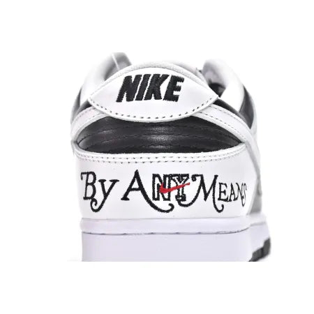 Supreme x Nike SB Dunk Low - By Any Means 'White Black'