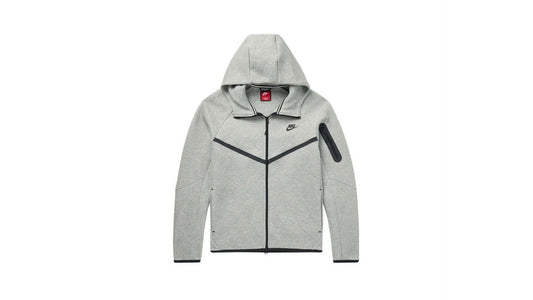 Nike Tech Full Zip Windrunner Hoodie 'Dark Grey Heather/Black'