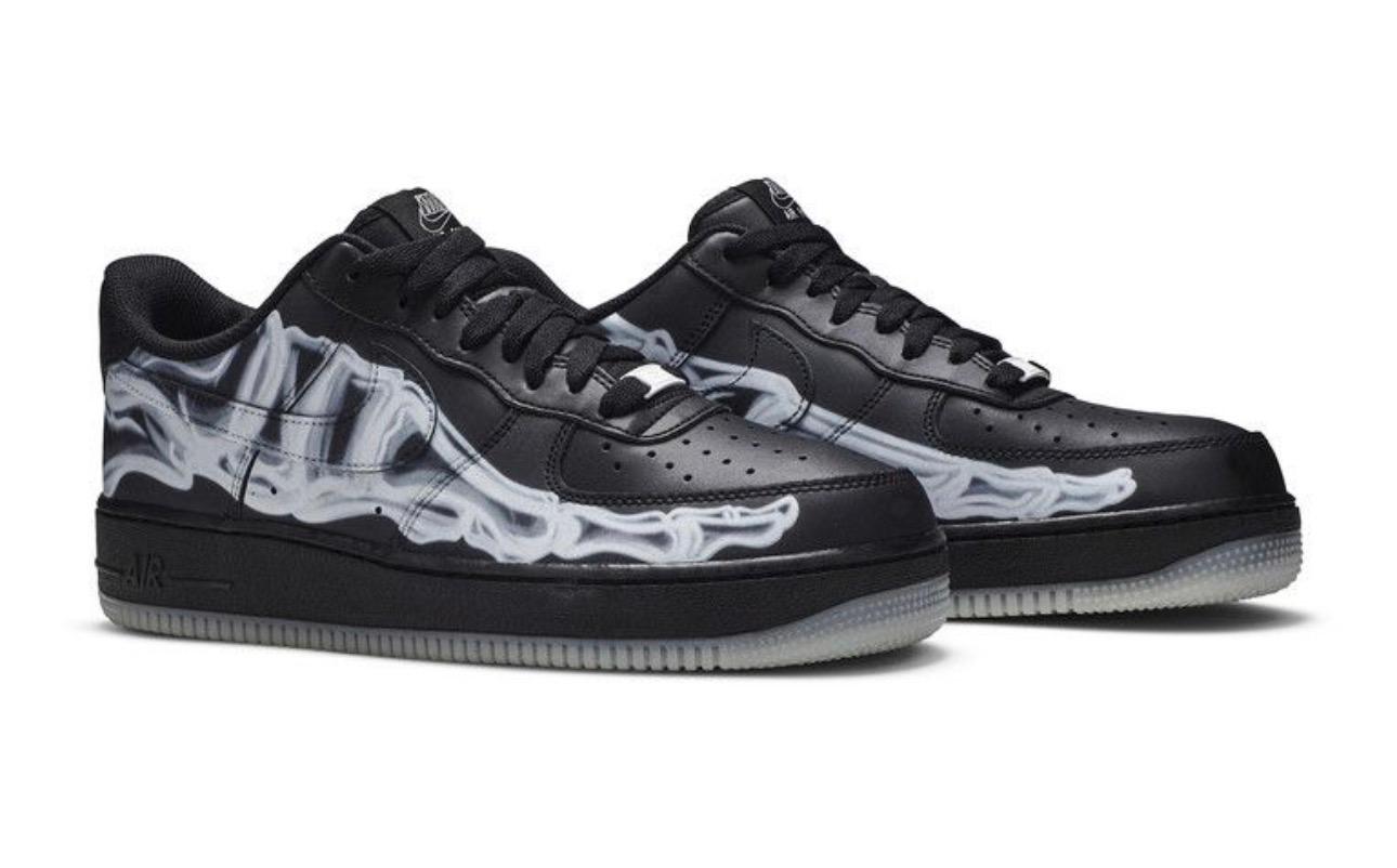 Nike Air Force 1 '07 QS 'Black Skeleton'