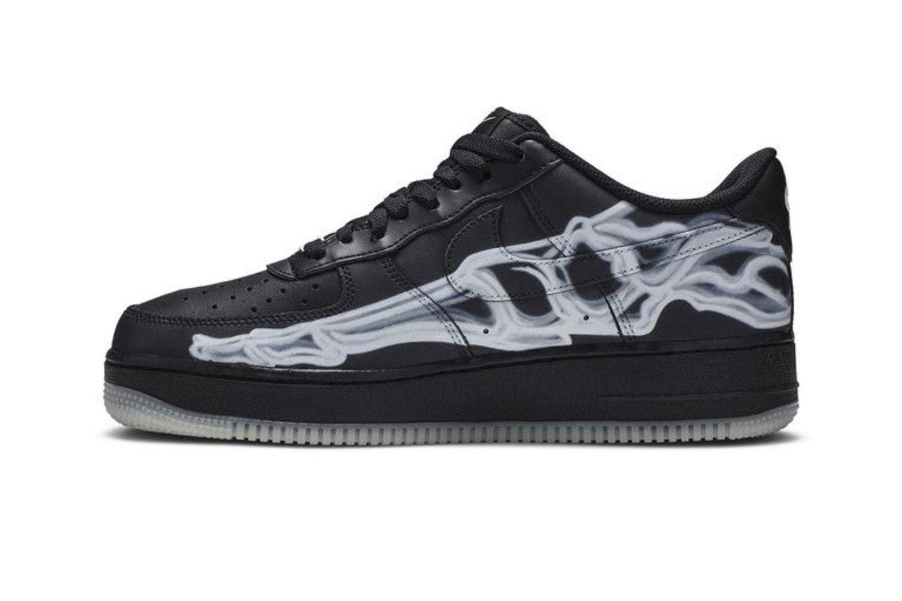 Nike Air Force 1 '07 QS 'Black Skeleton'