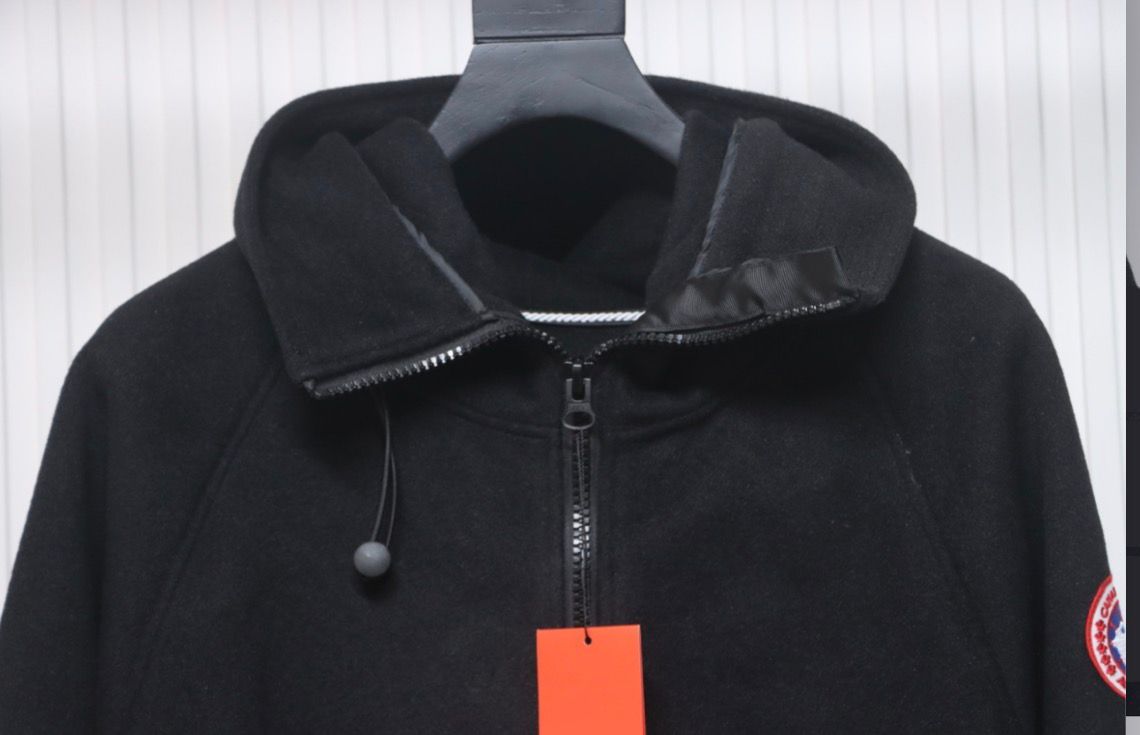 Canada Goose Chilliwack Tweed Fleece Aviator Jacket Black