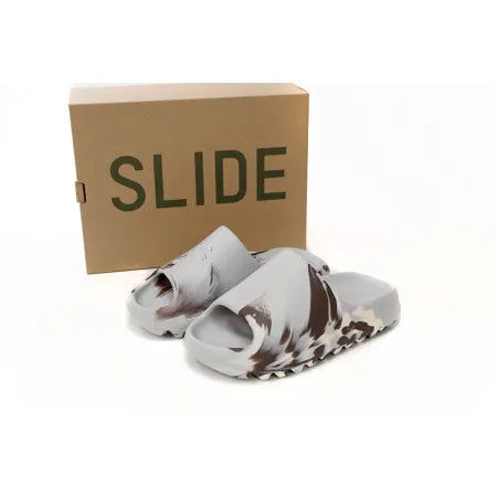 Yeezy Slide Endflame Oil Painting 'White Grey'