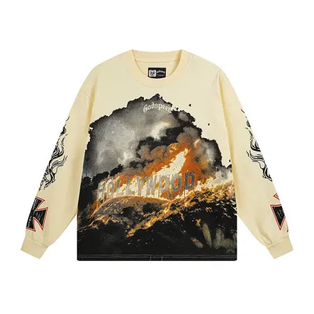 Godspeed Hollywood Thermal Long Sleeve T-shirt 3107 Apricot