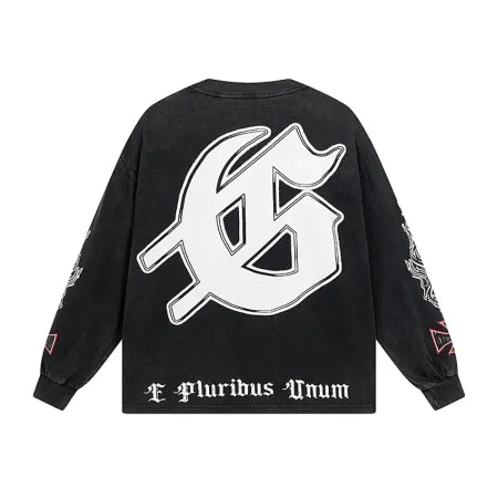 Godspeed Rocker Layered Long Sleeve T-shirt 1103 Black Wash