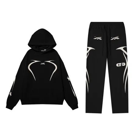 Hellstar Hoodie Tracksuit Black