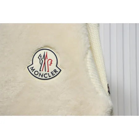 Moncler Sheepskin Wool Knit Wool Patchwork Collar Jacket