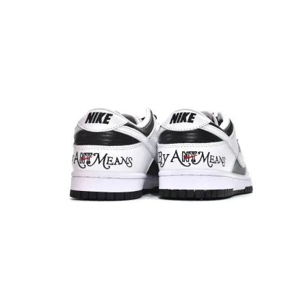 Supreme x Nike SB Dunk Low - By Any Means 'White Black'