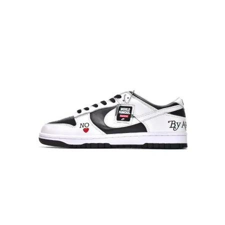 Supreme x Nike SB Dunk Low - By Any Means 'White Black'